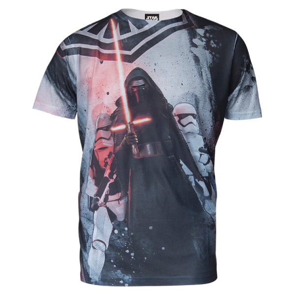 T-Shirt Homme Star Wars Kylo Ren - Gris