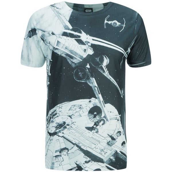 Star Wars Men's Space Battle T-Shirt - Black