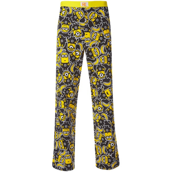 Minions Men's Character Print Lounge Pants - Yellow