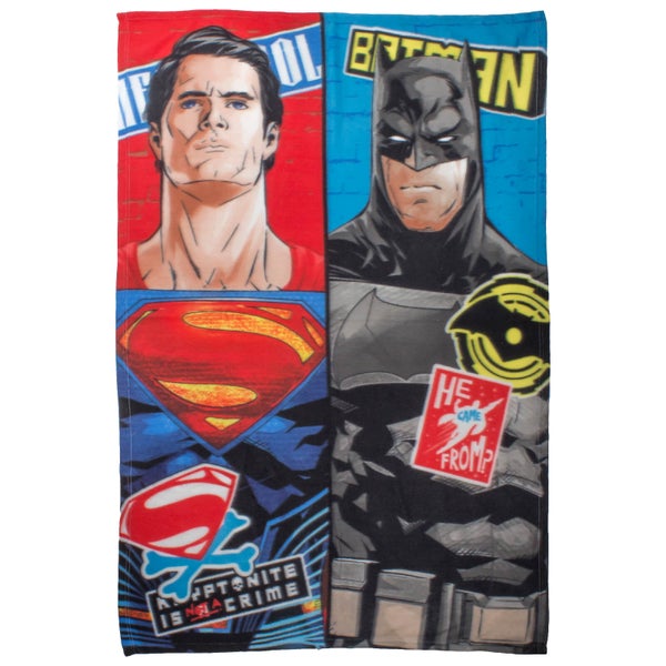 Batman v Superman Clash Polar Fleece Blanket - 100 x 150cm