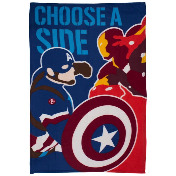 Captain America: Civil War Polar Fleece Blanket - 100 x 150cm