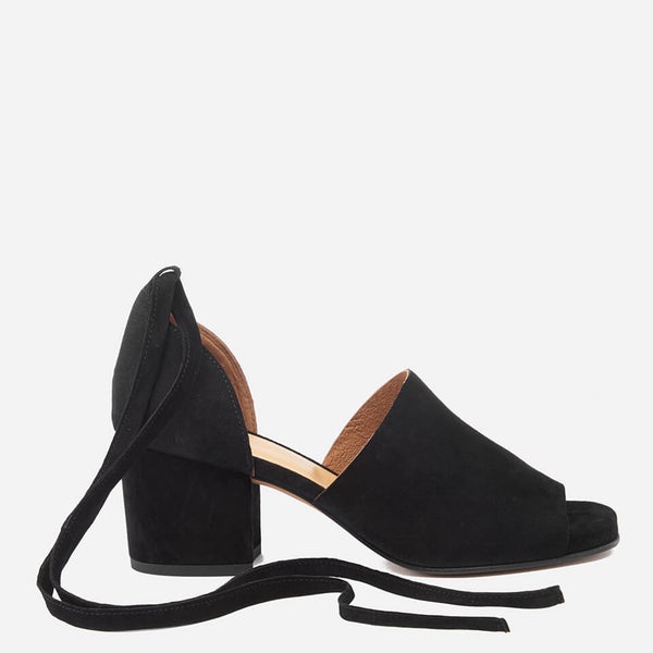 Hudson London Women's Metta Suede Heeled Sandals - Black