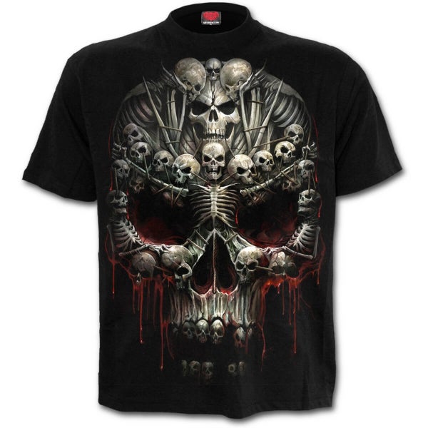 T-Shirt Homme Spiral DEATH BONES -Noir