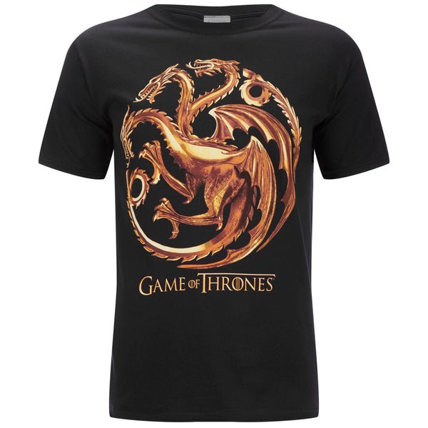 Game of Thrones Targaryen Sigil Heren T-Shirt - Zwart