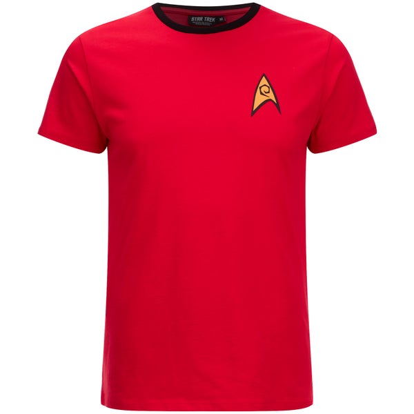 T-Shirt Star Trek Uniforme Commandant - Rouge