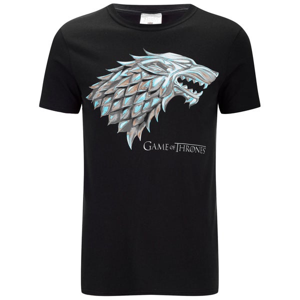 Game of Thrones Stark Sigil Heren T-Shirt - Zwart