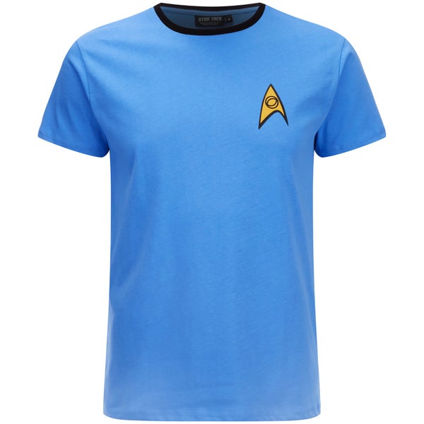 Star Trek Science Uniform Heren T-Shirt -Blauw