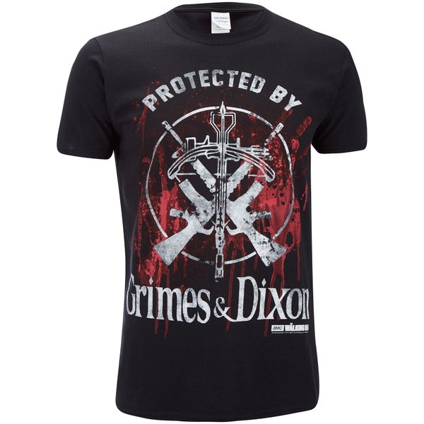 The Walking Dead Men's Grimes & Dixon T-Shirt - Black