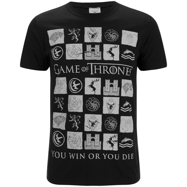 T-Shirt Homme Game of Thrones Win or Die - Noir