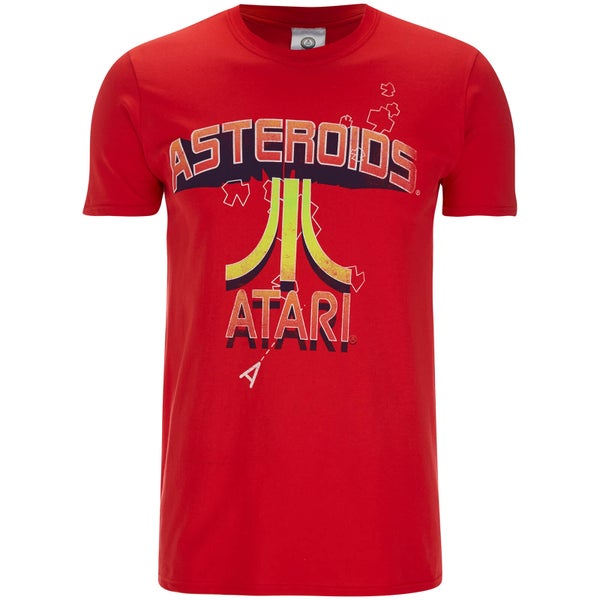 Atari Men's Asteroids Atari Vintage Logo T-Shirt - Red