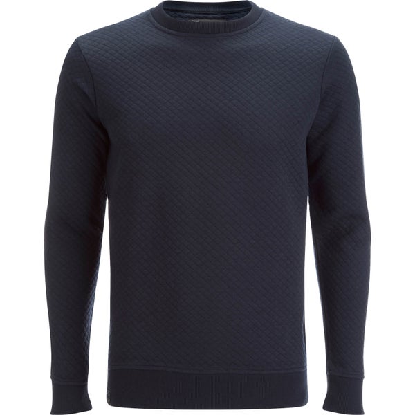 Sweat Dissident pour Homme Claredale Quilted -Marine