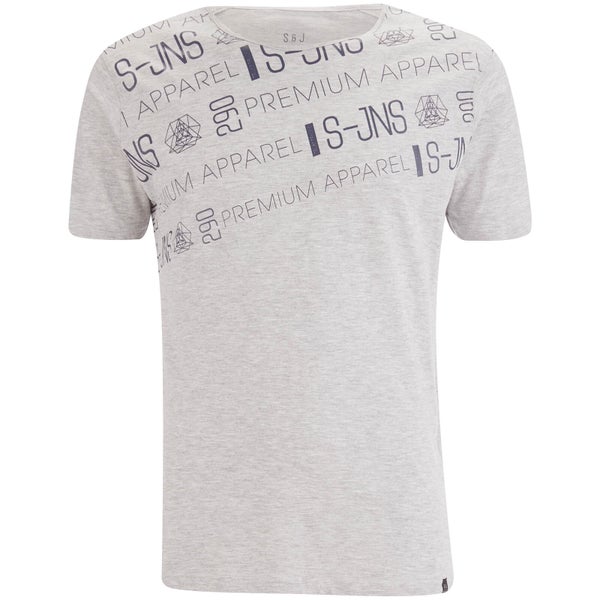 Smith & Jones Men's Reredox Print T-Shirt - Grey