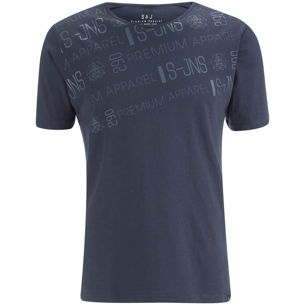 Smith & Jones Men's Reredox Print T-Shirt - Navy