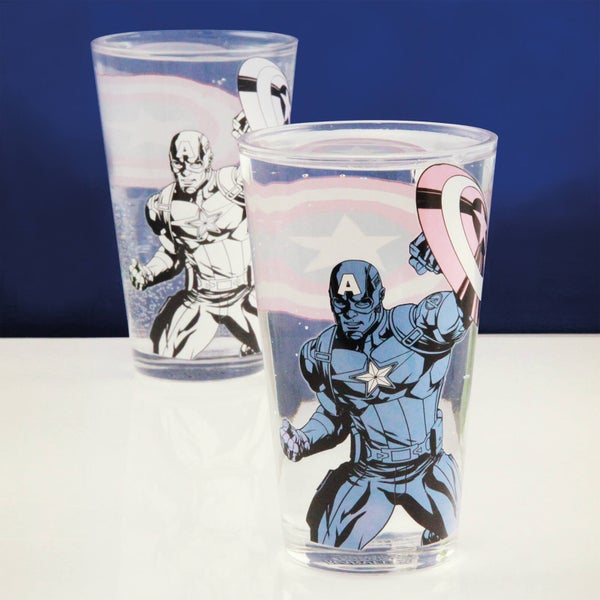 Marvel Captain America Colour Changing Glass