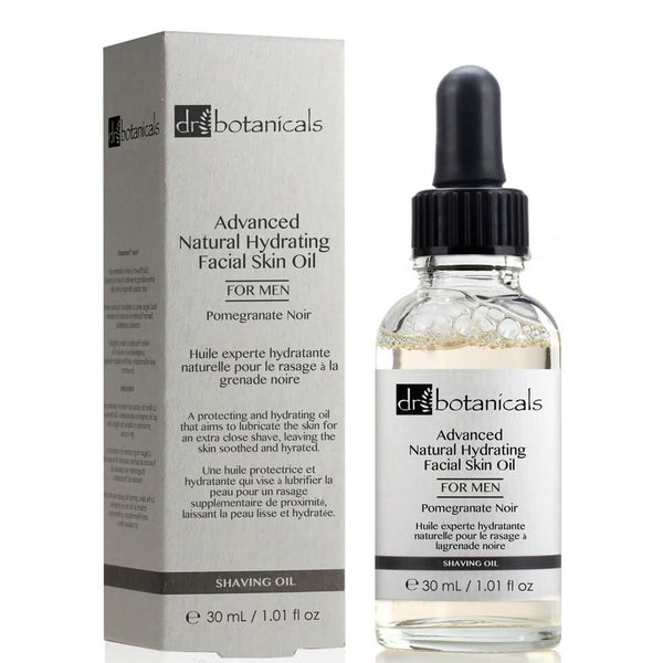 Dr Botanicals Pomegranate Noir Advanced Natural Hydrating Facial Skin Oil For Men 30ml