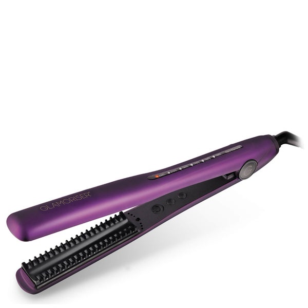 Электрическая щетка-выпрямитель для волос от Glamoriser – фиолетовый