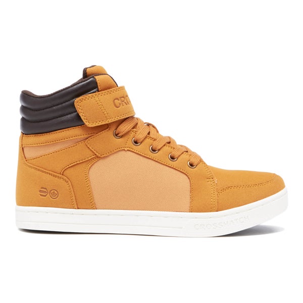 Crosshatch Men's Ryders Mid Top Trainers - Cathay Spice