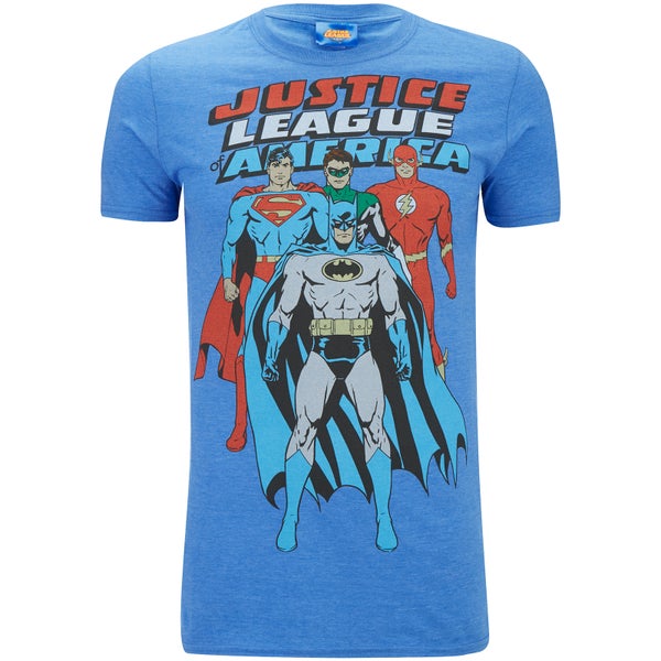 DC Comics Justice League Heren T-Shirt - Heather Royal