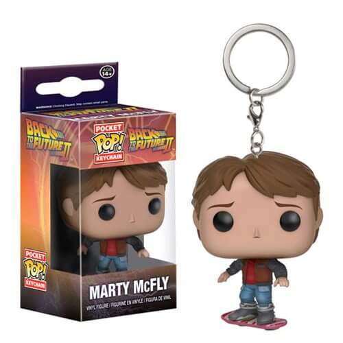 Back to the Future Marty on Hoverboard Pocket Pop! Keychain
