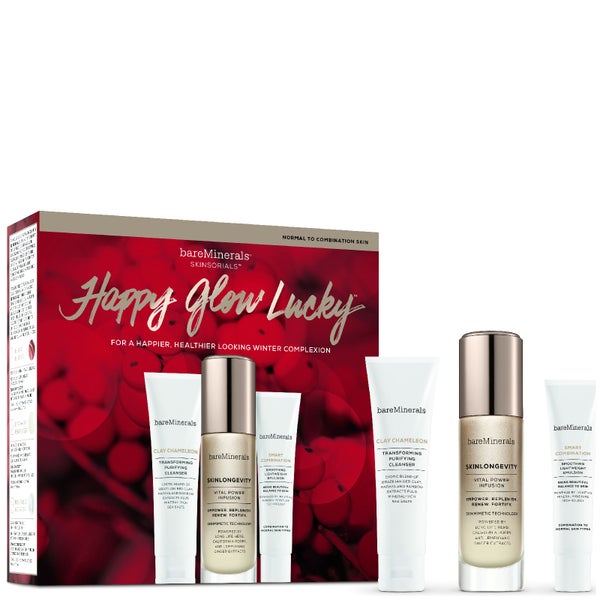 bareMinerals Collection Teint Happy Glow Lucky – Peaux Normales à Mixtes