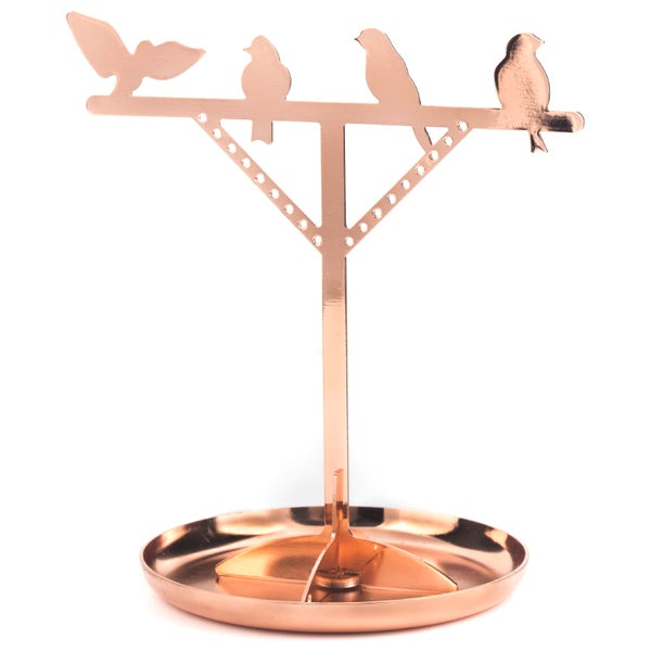 Copper Bird Jewellery Stand