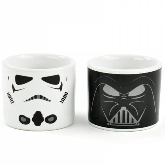 Lot De 2 Coquetiers Star Wars Stormtrooper & Dark Vador