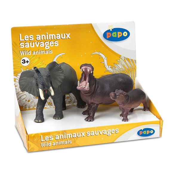 Papo Wild Animal Kingdom: Display Box Wild Animals 2 (3 Figurines)