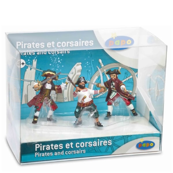 Papo Pirates and Corsairs: Display Box Pirates and Corsairs (3 Figurines)