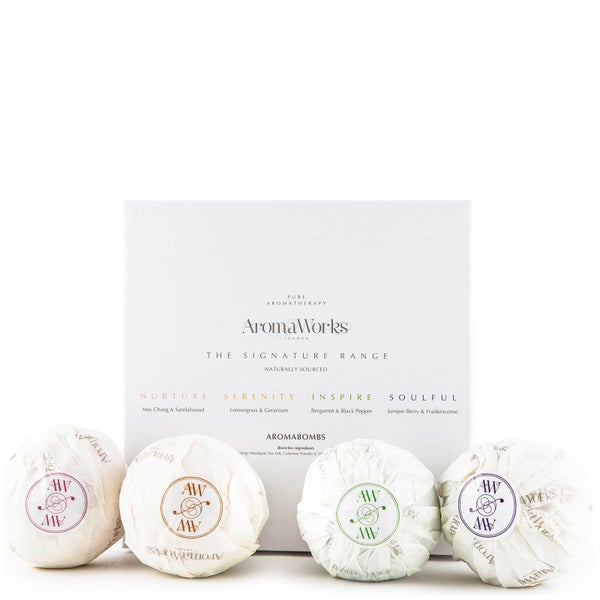 Coffret Quatuor de bombes pour le bain AromaBomb AromaWorks