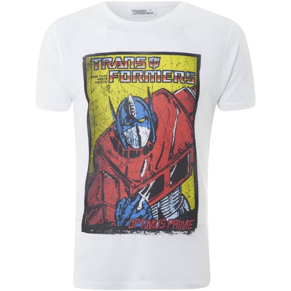 Transformers Men's Optimus Prime T-Shirt - White