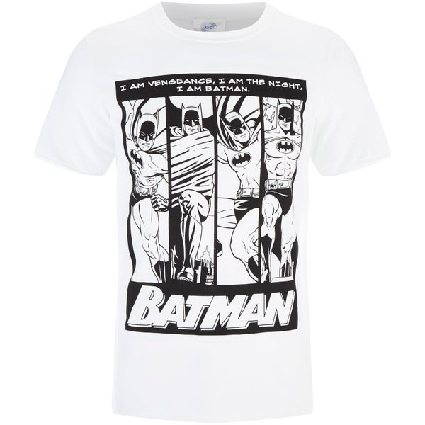 DC Comics Men's Batman I am Batman T-Shirt - White