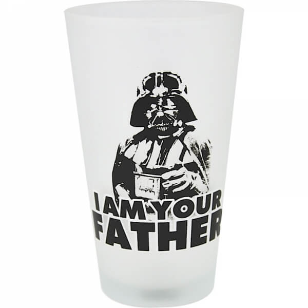 Star Wars 'I Am Your Father' Darth Vader Large Glass in Gift Box