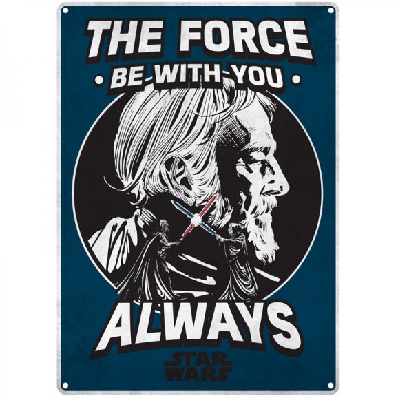 Star Wars 'The Force' Small Tin Sign 29cm x 42cm
