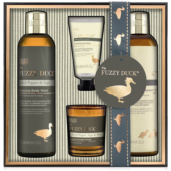Baylis & Harding Fuzzy Duck Black Pepper & Sage 4 Piece Candle Gift Set