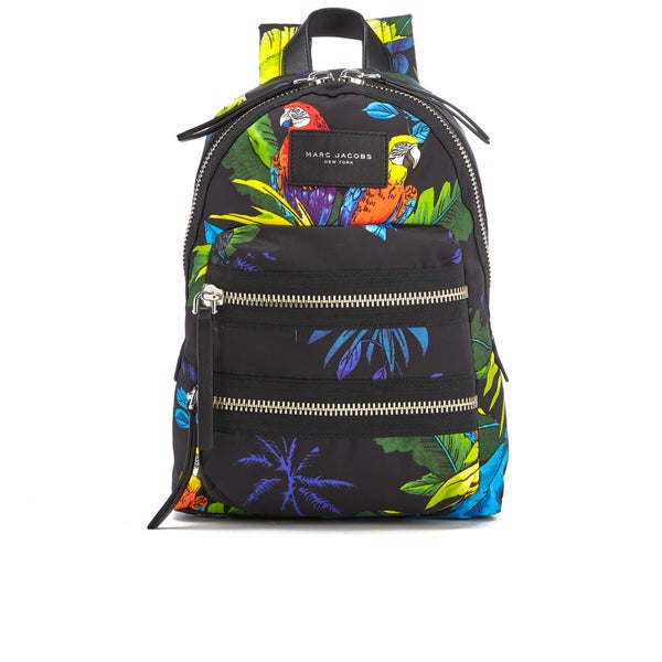 Marc Jacobs Women's Parrot Printed Biker Mini Backpack - Black Multi