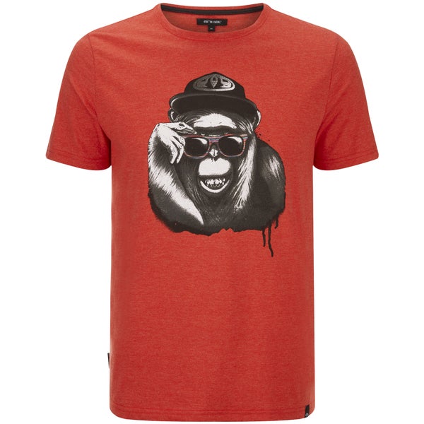 Animal Men's Loko T-Shirt - Volcano Red Marl
