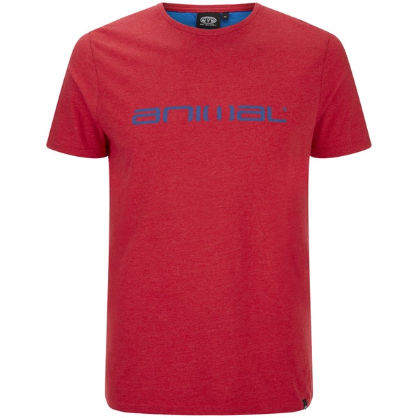 Animal Men's Marrly T-Shirt - Crimson Red Marl