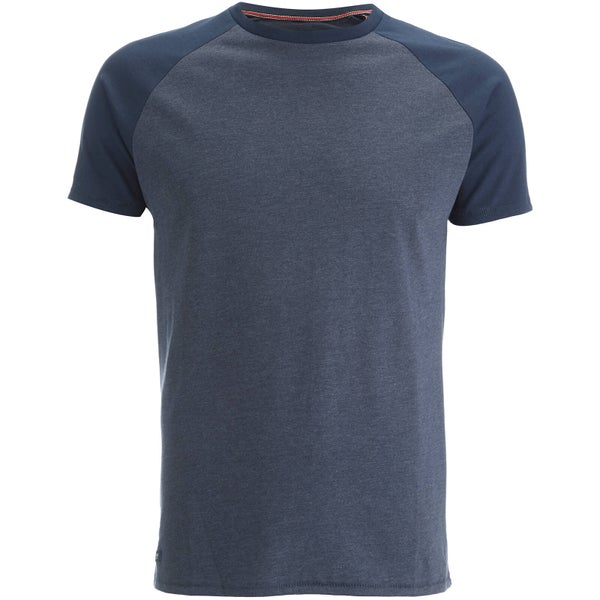 T-Shirt Threadbare Abbot Raglan - Bleu Marine
