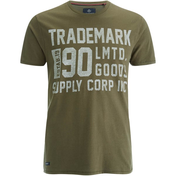 Threadbare Men's Palm T-Shirt - Khaki