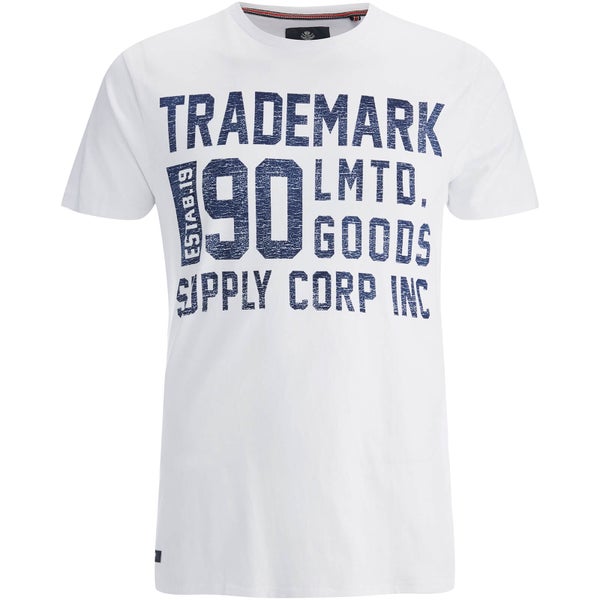 T-Shirt Homme Threadbare Palm - Blanc