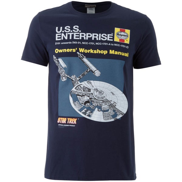 Star Trek Original Enterprise Heren T-Shirt - Zwart