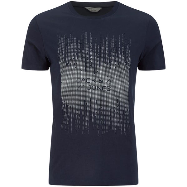 Jack & Jones Men's Core Valentino 3D Print T-Shirt - Navy Blazer
