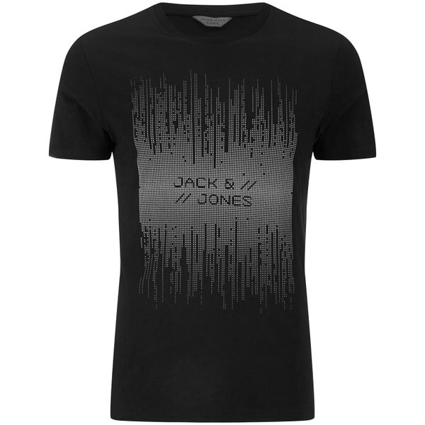 Jack & Jones Men's Core Valentino 3D Print T-Shirt - Black