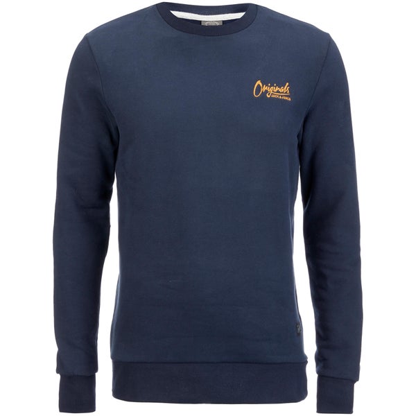 Jack & Jones Men's Originals Scala Crew Sweatshirt - Navy Blazer