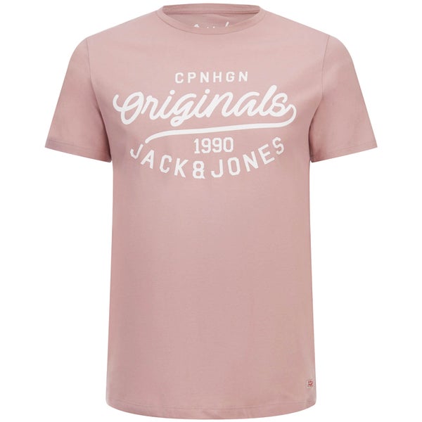 T-Shirt Originals Finish Jack & Jones -Rose Poudre
