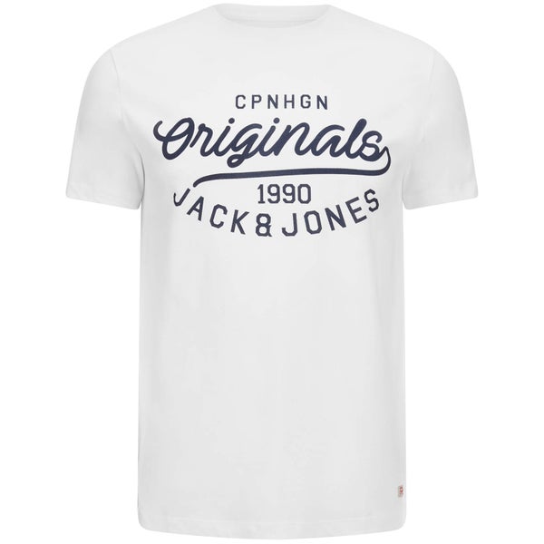 T-Shirt Originals Finish Jack & Jones -Blanc