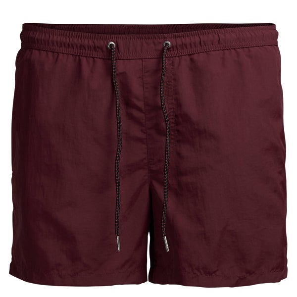 Jack & Jones Men's Sunset Swim Shorts - Burgundy