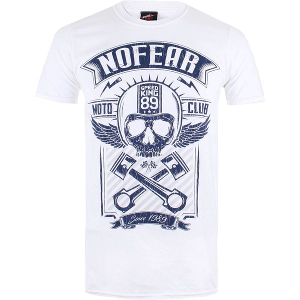 No Fear Men's Skull T-Shirt - White