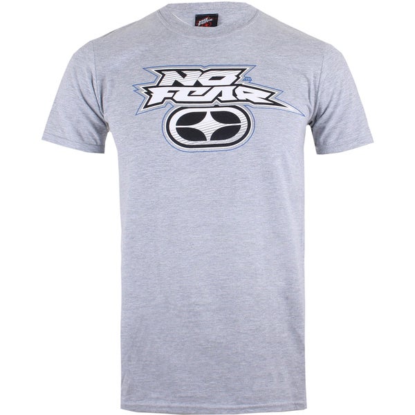 No Fear Men's Reflective Logo T-Shirt - Sports Grey