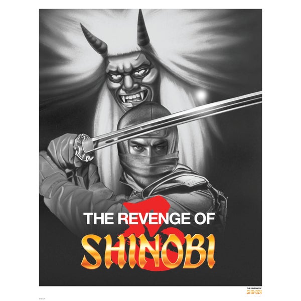 Revenge of Shinobi Giclee Black and White Variant - Zavvi Exclusive